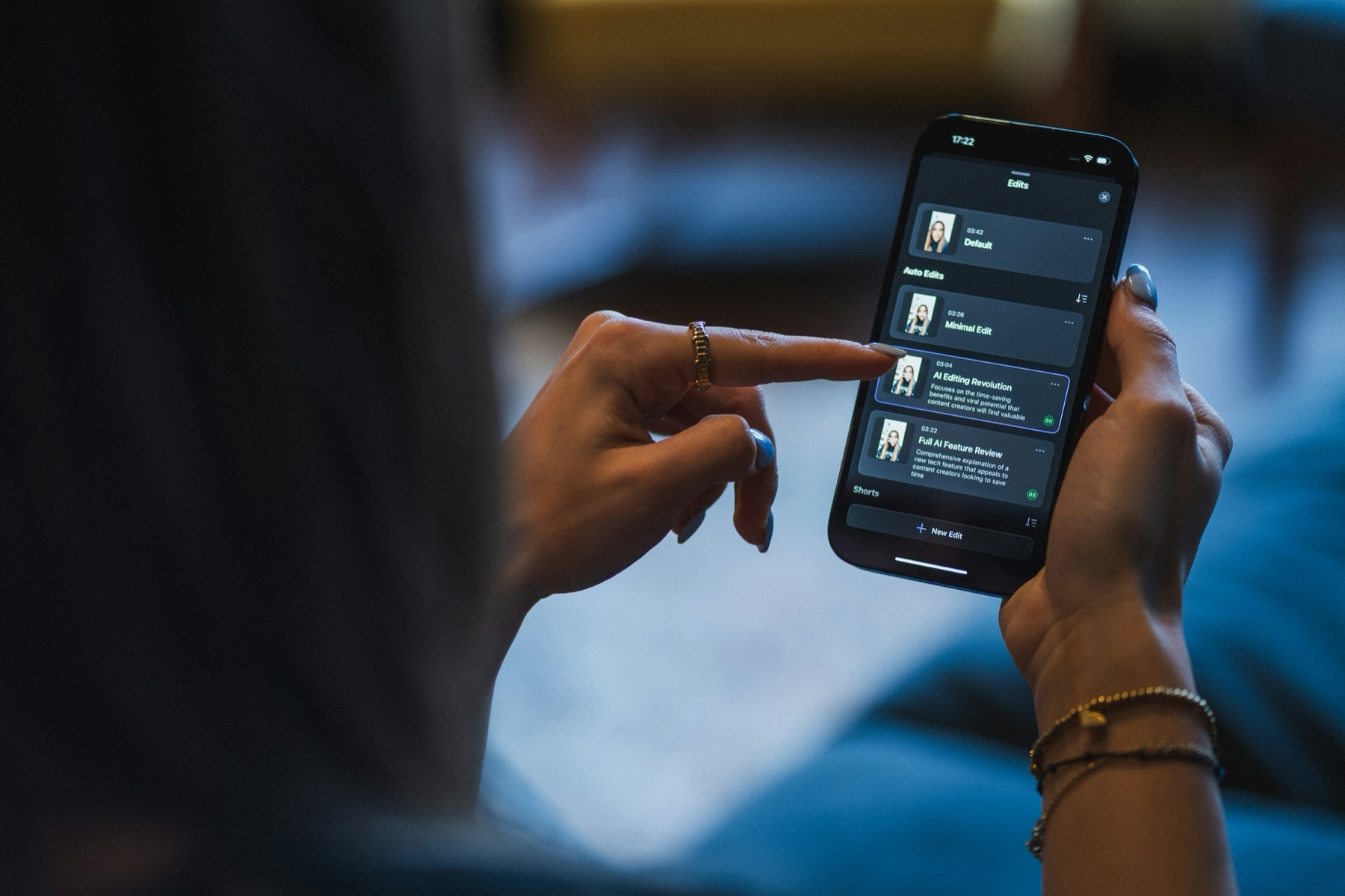 Application domotique affichée sur un smartphone